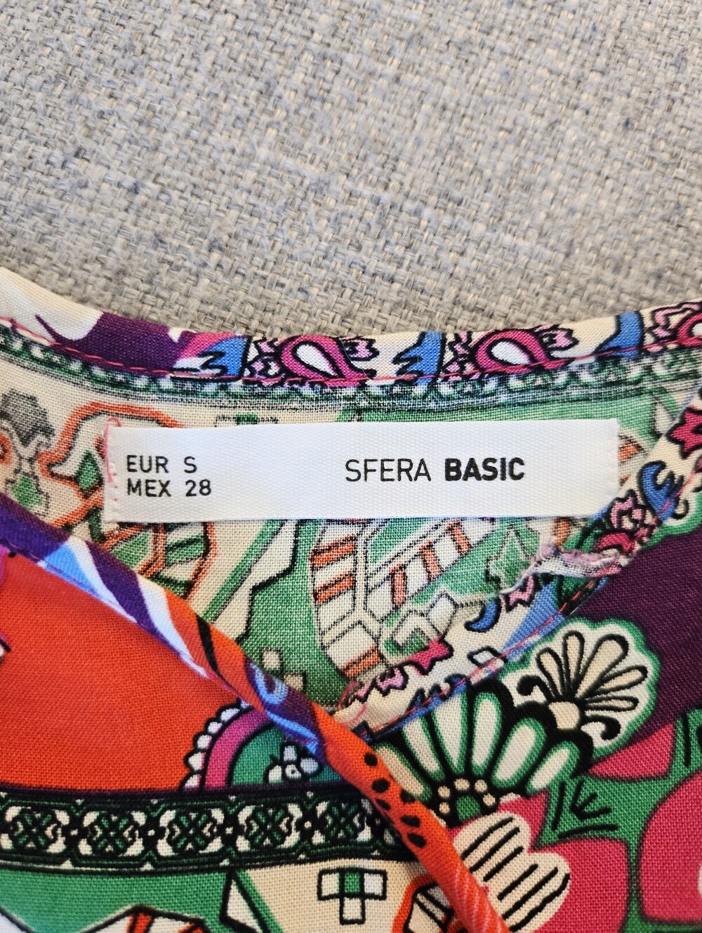 SFERA I S Viscose Patchwork Slip Dress I multicolour - Picture 7 of 11